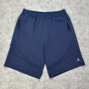 Air Jordan navy blue baggy athletic streetwear basketball shorts mens Large